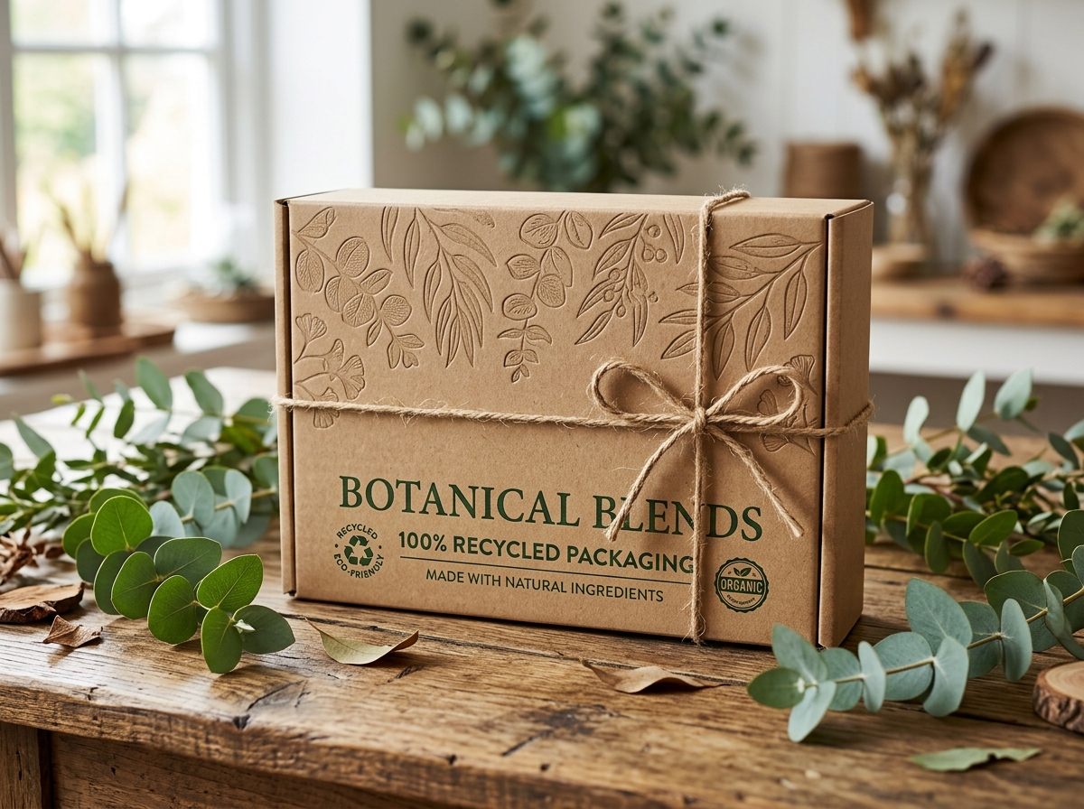 100% Recycled Eco Kraft Mailer Boxes